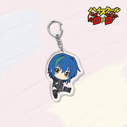 KeyChain Men High School DxD Key Chain Women Acrylic Car Cosplay Japanese Key Ring Rias Gremory Pendant Party Charm Kids Gift