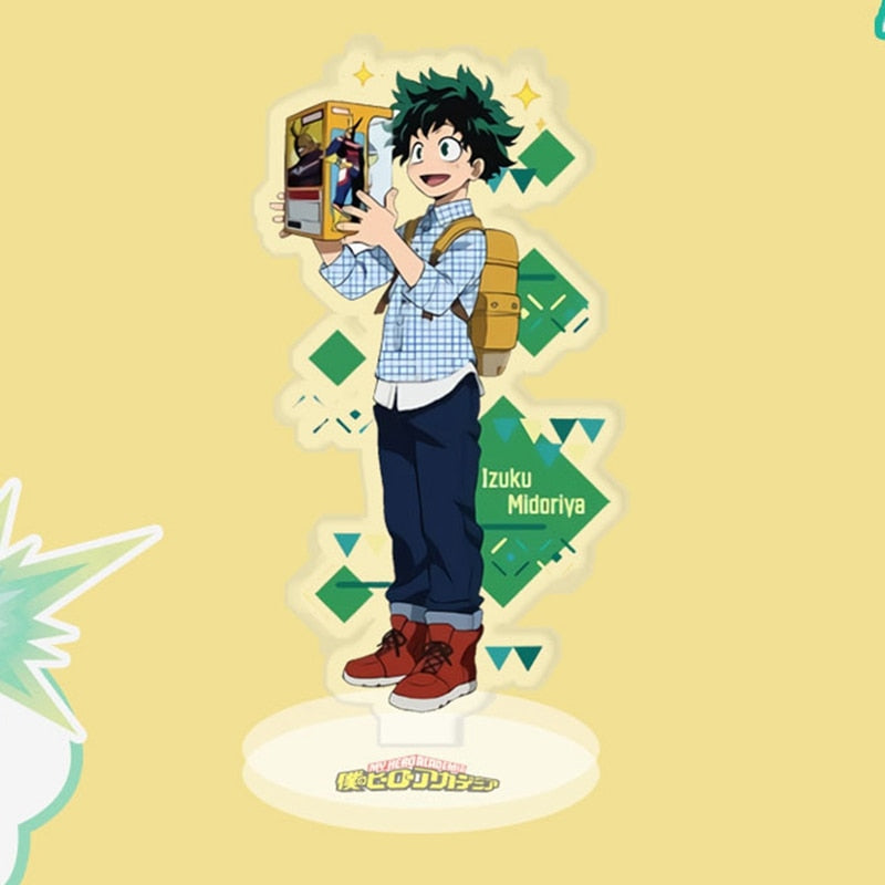 Anime My Hero Academia Acrylic Stand Figure Midoriya Izuku Todoroki Shoto Cosplay Model Plate Desk Decor Fans Collection Gift