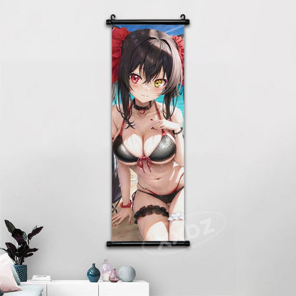 Anime Date A Live Poster Wall Art Canvas Kawaii Princess Pictures Modern Painting Tokisaki Kurumi Hanging Scroll Home Decor Gift