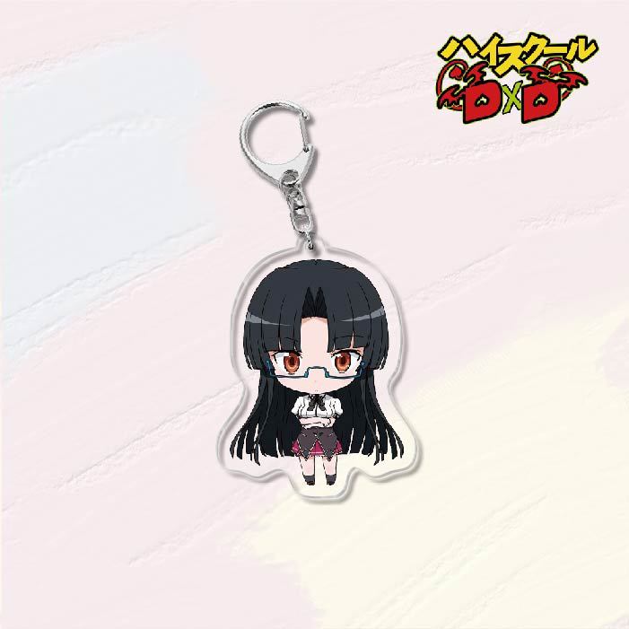 KeyChain Men High School DxD Key Chain Women Acrylic Car Cosplay Japanese Key Ring Rias Gremory Pendant Party Charm Kids Gift