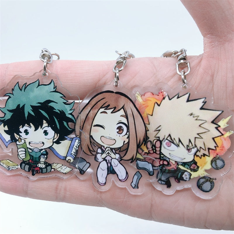 Anime My Hero Academia Cosplay Keychain Accessories Kirishima Eijiro Eraser Head Key Chain Pendant Cartoon Badge