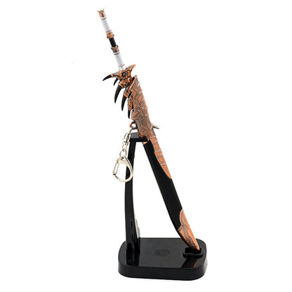 22cm Metal Monster Hunter Rathalos Sword Game Peripheral Weapon Toy For Boy Aldult Desktop Decoration Ornament Craft Collection