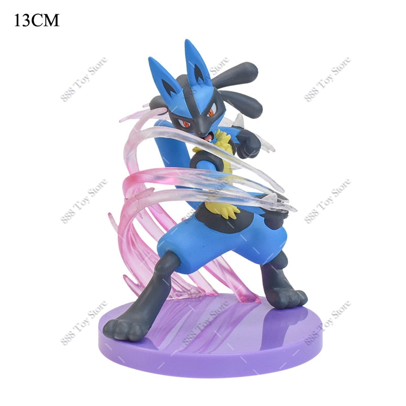 Anime Pokemon Figure Charizard Squirtle Bulbasaur Vulpix Scenes Special Effects Version Figurine Toys PVC Model Collection Dolls