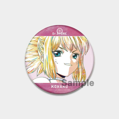 Dr. Stone Cute Enamel Pin Badges Manga Lapel Pins for Backpacks 58mm Round Anime Brooches on Clothes Jewelry Accessories Gifts