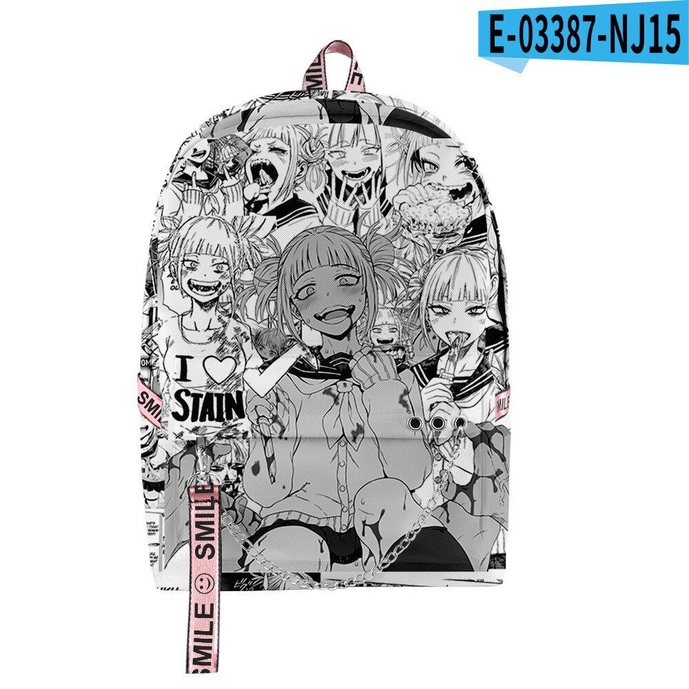 Fashion Novelty My Hero Academia Student School Bags Unisex 3D Print Oxford Waterproof Notebook multifunction Travel Backpacks