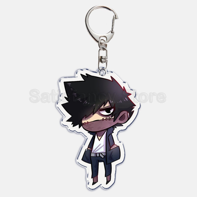 Cute My Hero Academia Anime Keychain Izuku Shouto Midoriya Bakugou Key Chain for Accessories Pendant Key Ring Keychains Gift