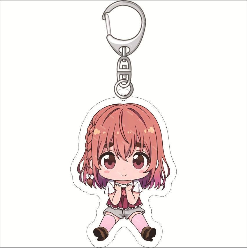 Rent A Girlfriend Keychain Anime Ichinose Chizuru Nanami Mami Sarashina Ruka Sakurasawa Sumi Cute Mold Acrylic Keyrings Jewelry