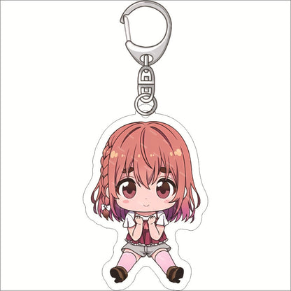 Rent A Girlfriend Keychain Anime Ichinose Chizuru Nanami Mami Sarashina Ruka Sakurasawa Sumi Cute Mold Acrylic Keyrings Jewelry