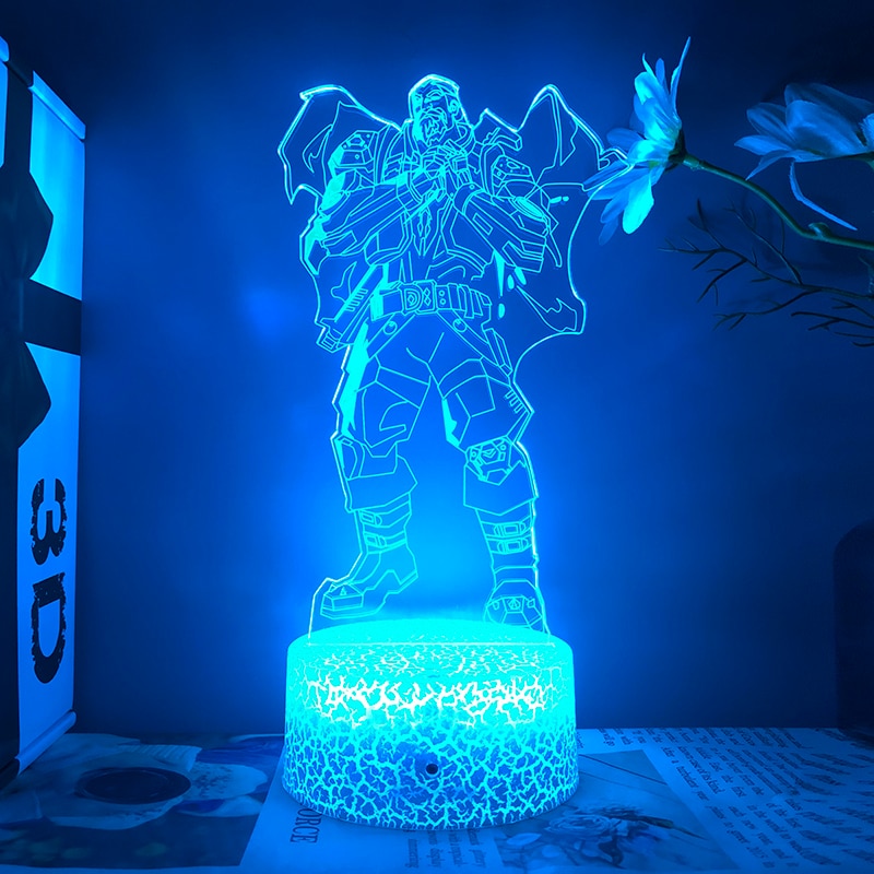 23Models Valorant Figure 3d Led Lamp For Bedroom All Hero Statues Acrylic Night Lights Game Room Decor Holiday Gift Jett Gekko