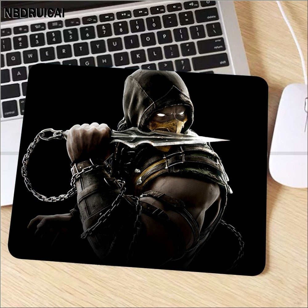 Mortal Kombat Mousepad Rubber Small Cartoon Anime Gaming Mouse Pad Keyboard Mouse Mats Smooth Company For PC Mouse Carpet