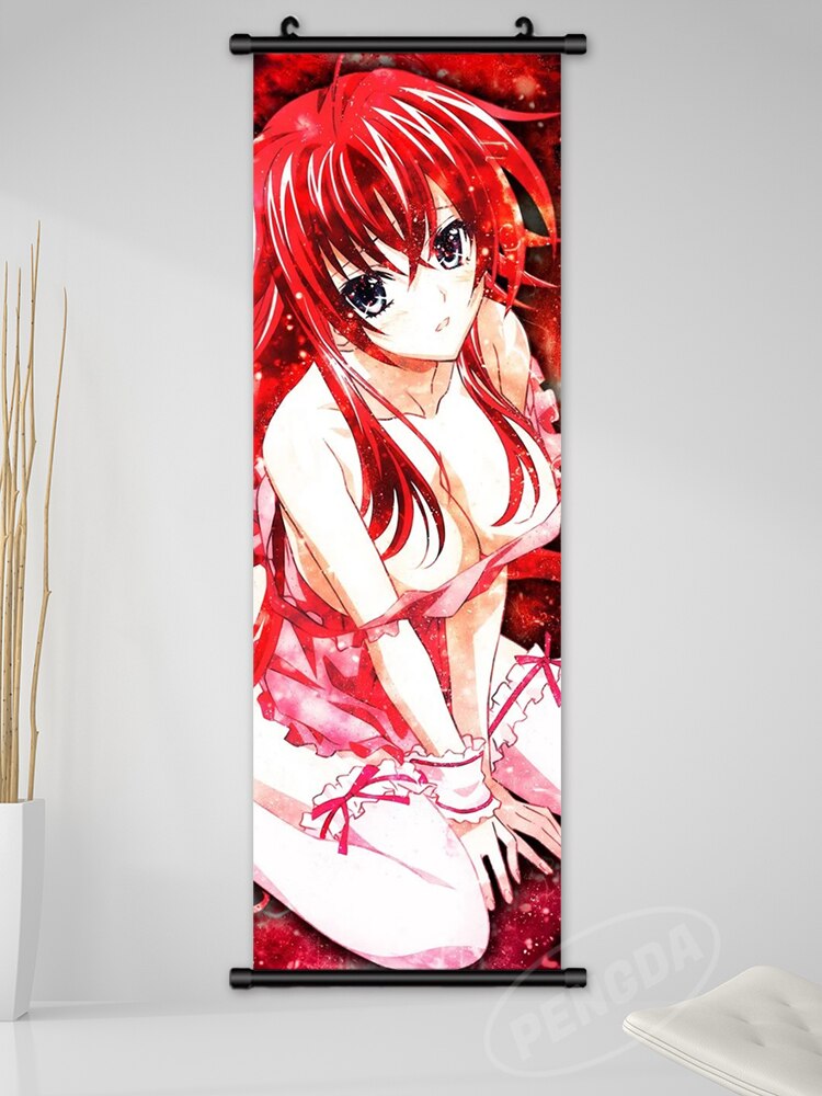 Wall Art Anime Hanging Painting Posters High School DxD Canvas Print Rias Gremory Picture Home Decor Scroll Bedside Background