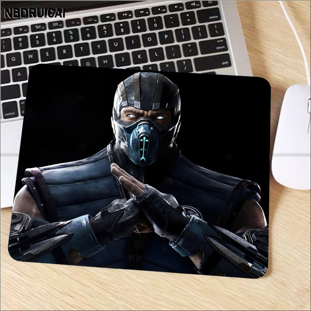 Mortal Kombat Mousepad Rubber Small Cartoon Anime Gaming Mouse Pad Keyboard Mouse Mats Smooth Company For PC Mouse Carpet