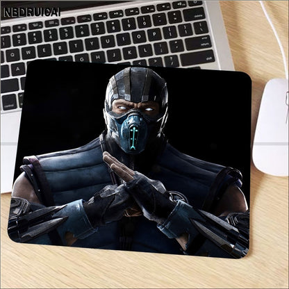 Mortal Kombat Mousepad Rubber Small Cartoon Anime Gaming Mouse Pad Keyboard Mouse Mats Smooth Company For PC Mouse Carpet