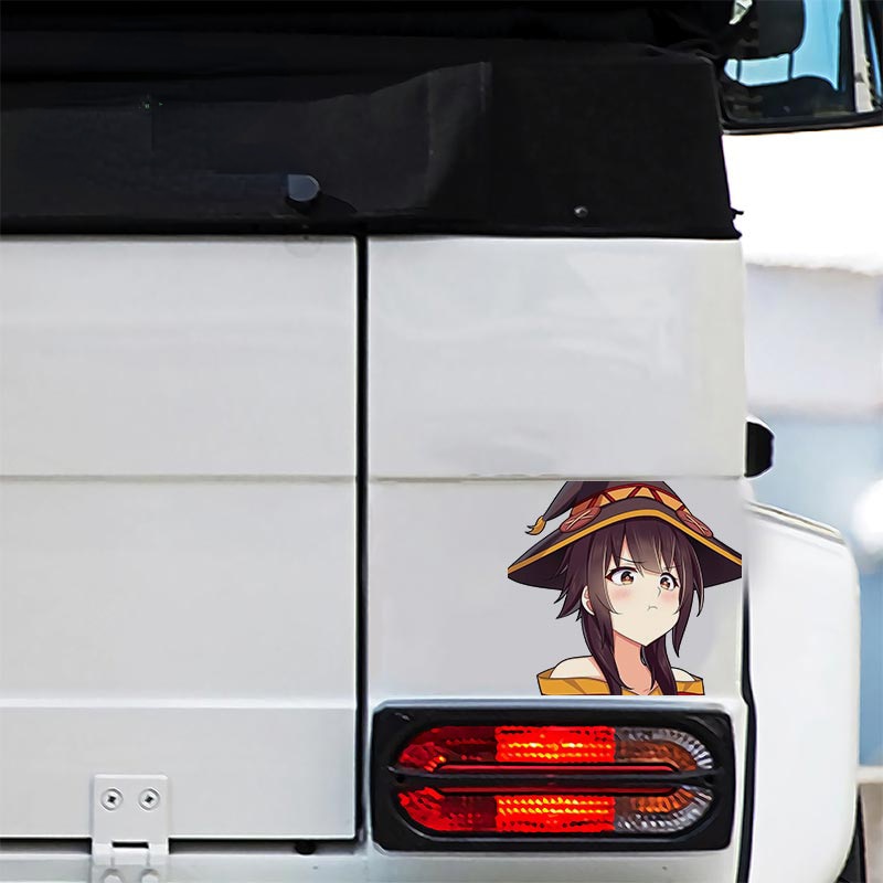 Car Stickers for KonoSuba Occlusion Scratch Anime Decals Creative Personality  Bumper Caravan Decor Car Stylin