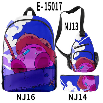 2023 NEW Anime Star Kabi Kirby Coin Purse 3D Children School Bags Kids Backpacks Kindergarten Chest Bag Crossbody Backpack