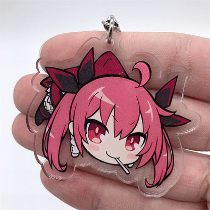 Anime DATE A LIVE Himekawa Yoshino Yatogami Tohka Tokisaki Kurumi Keychain Cosplay Accessories Pendant Cartoon Gift