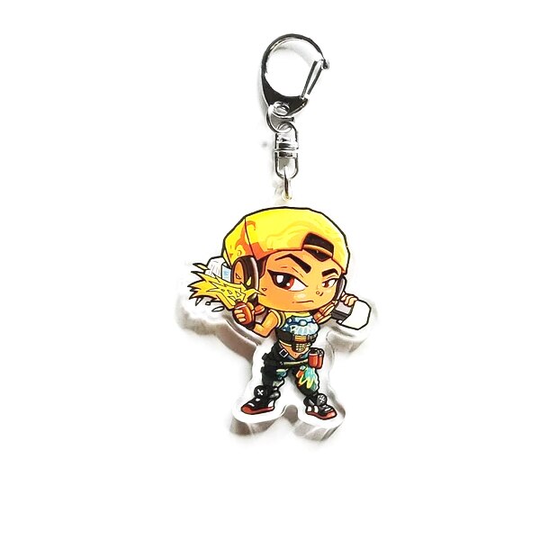 Game Keychain Valorant Sage Killjoy Jett Sova Cypher Man Key Chain for Women Accessories Cute Bag Pendant Key Ring for Fans Gift