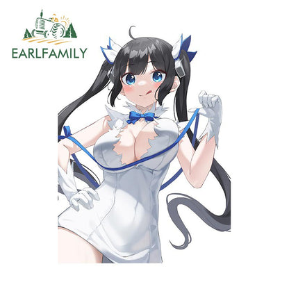 13cm Anime Girl Car Stickers DanMachi - Hestia Bumper Cute Vinyl Decals Personalized Decorative Accessories