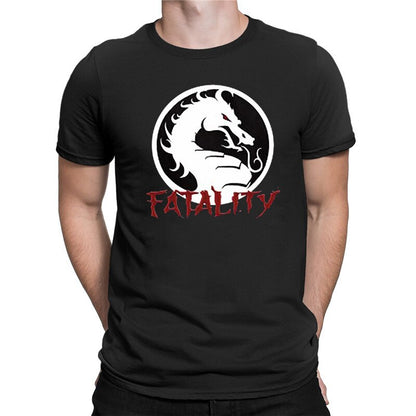 Custom Graphic Tees Tops XS-4XL Mortal Kombat Vintage Logo Adult T Shirt Summer Clothes for Men Clothing Pattern Style