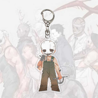 Game Dead by Daylight Gothic Figures Pendant Key Chain The Huntress Trapper Wraith Hillbilly Anime Theme Acrylic Metal Keychain