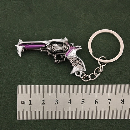 Valorant Knife Weapon Keychain Reaver Karambit Prime Vandal 9cm Samurai Sword Pocketknife Arant Gun Model Gifts Toys for Boys