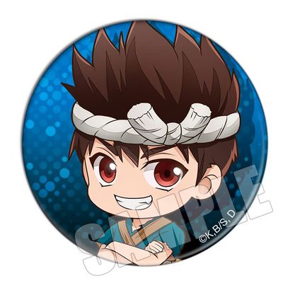 Anime Dr. Stone Ishigami Senkuu Asagiri Gen Shishio Tsukasa Figure 58mm Badge Round Brooch Pin 1930 Gifts Kids Collection Toy