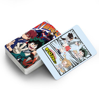 30 Pcs/box Cartoon Japan Anime My Hero Academia Lomo Cards Paper Photocards Postcards for Fans Birthday Collection Gifts Toys