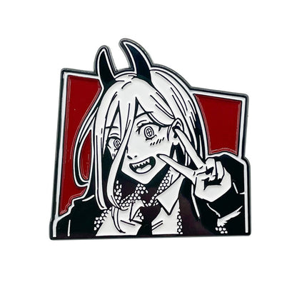 Chainsaw Man Pochita Makima Hayakawa Aki Reze Pin Enamel Brooch Alloy Metal Badges Lapel Pins Brooches Jewelry Accessories