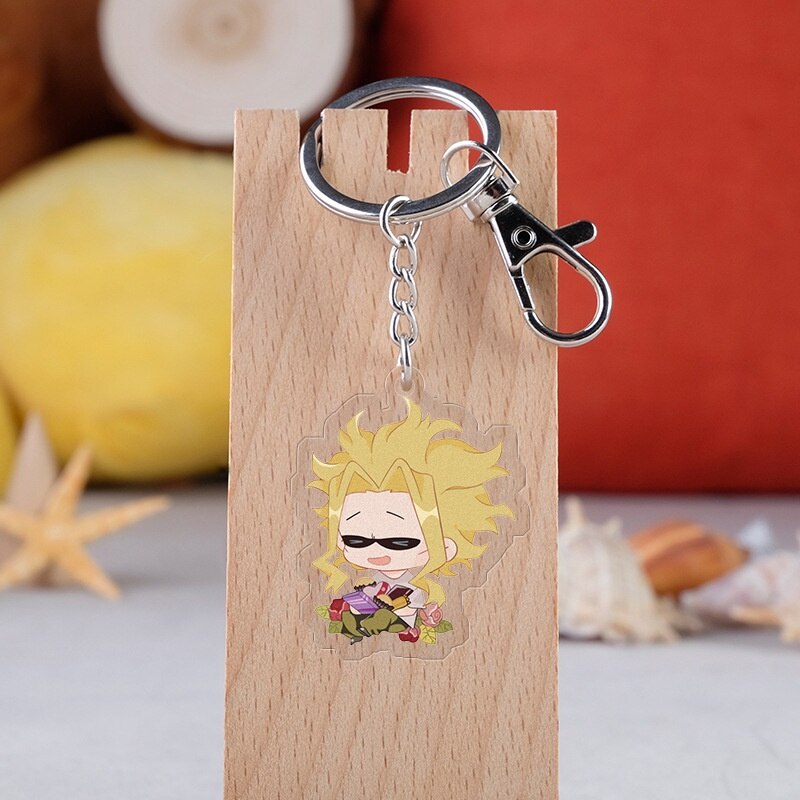 Keychain Anime Character My Hero Academia Deku Acrylic Keyring Japanese Cartoon Bag Handbag Gift For Student Comic Fans