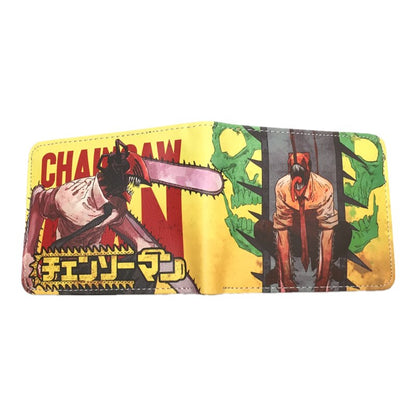 Anime Chainsaw Man Cute Cartoon Comics Purse Student Wallet Credit Card Holder