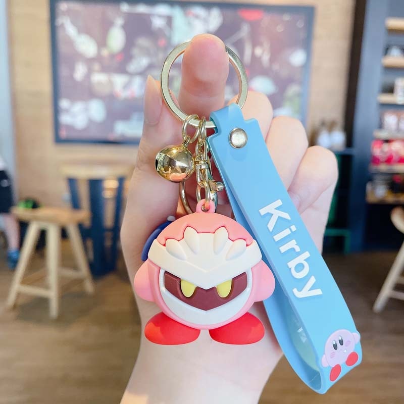 Cartoon Waddle Dee Doo Game Sweet Pink Kirby Anime Pendant Kabi  Keychian Children Birthday Gifts Women Car Bag Key Chian Girls