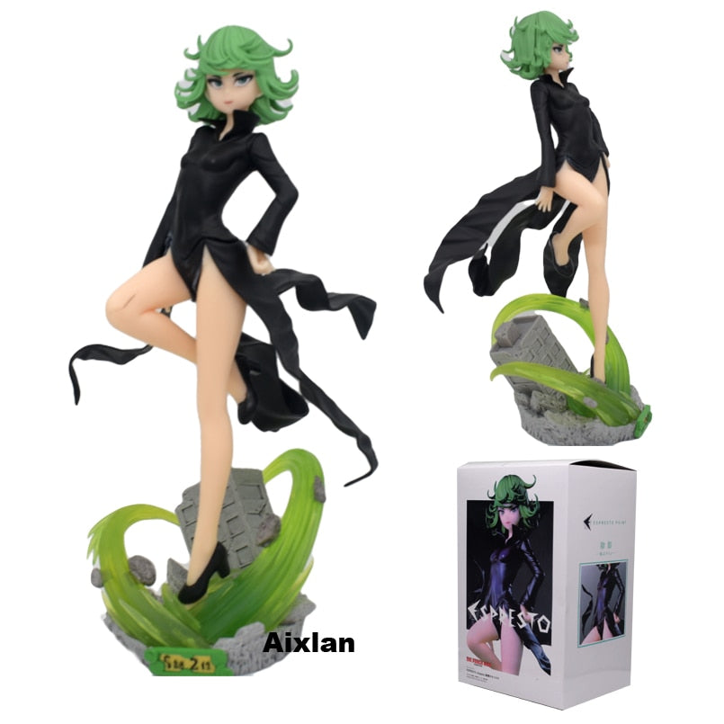 22cm Anime ONE PUNCH MAN Figure ONE PUNCH-MAN Senritsu no Tatsumaki PVC Action Figure Model Collectible model Toys Kid Gift