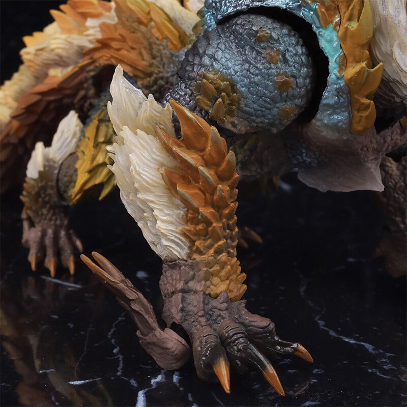 Original Bandai S.H.MonsterArts Monster Hunter World Iceborne Comic MHP Kinoga Zinogre Shm Action Figure Doll Model Children Toy