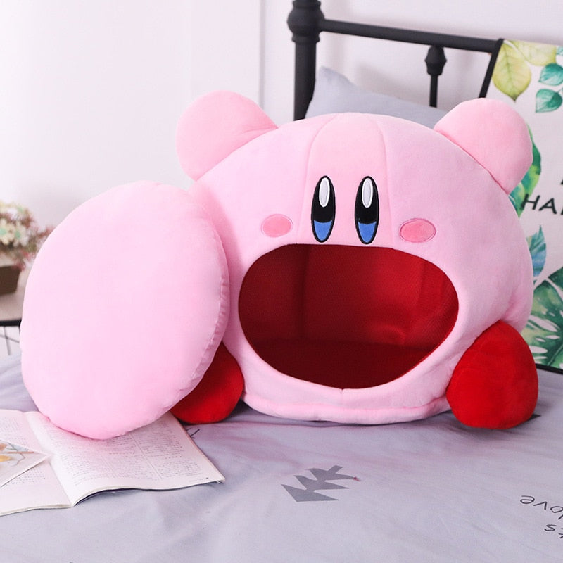 Anime Games Kirby Peripheral Plush Doll Funny Nap Pillow Soft Pet Cat Nest Kawaii Stuffed Toy Pet Bed Decora Cute Gift For Kids