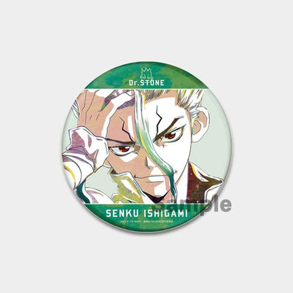 Dr. Stone Cute Enamel Pin Badges Manga Lapel Pins for Backpacks 58mm Round Anime Brooches on Clothes Jewelry Accessories Gifts