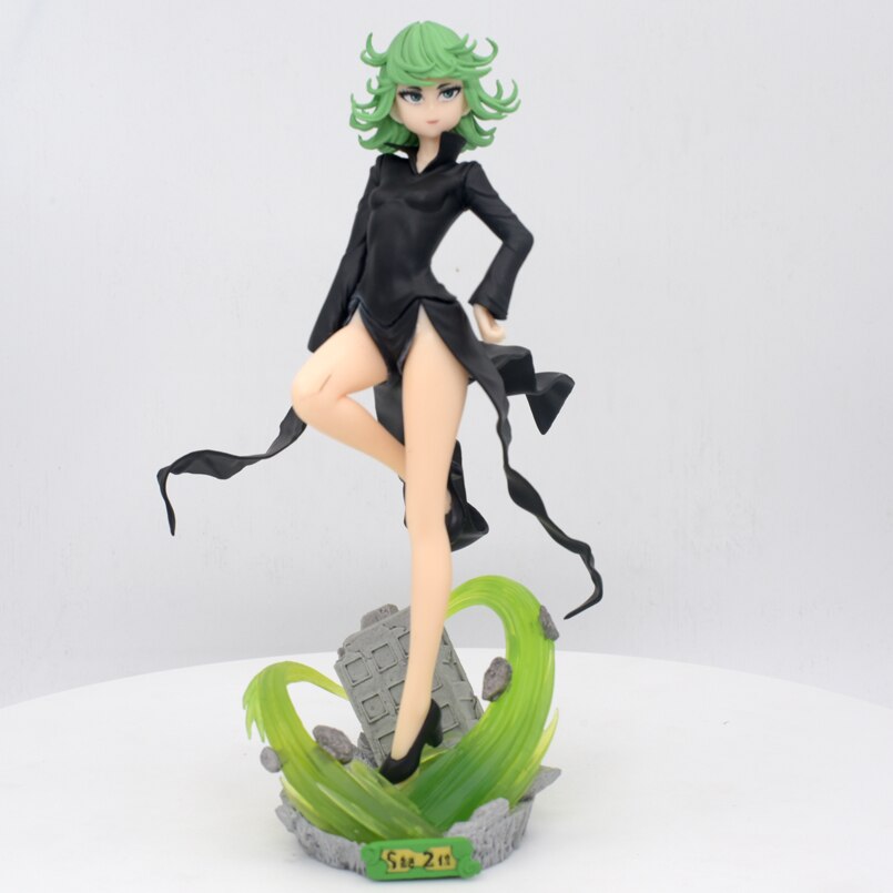 22cm Anime ONE PUNCH MAN Figure ONE PUNCH-MAN Senritsu no Tatsumaki PVC Action Figure Model Collectible model Toys Kid Gift