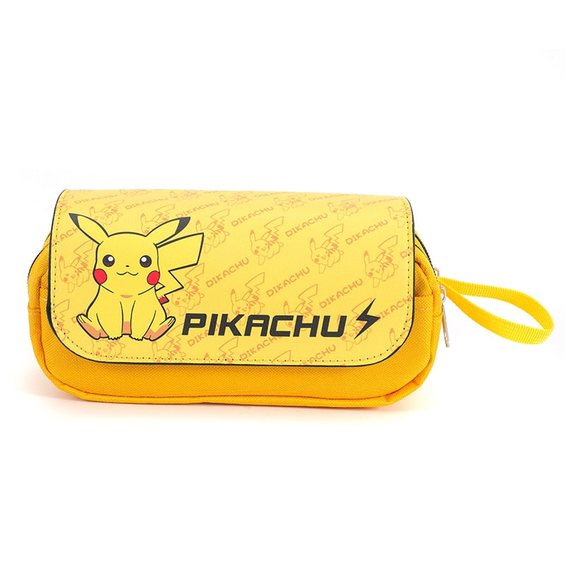 Pokemon Pencil Box Anime cartoon characters Pikachu School Supplies Stationery Schoolbag pencil case Birthday Party Gifts