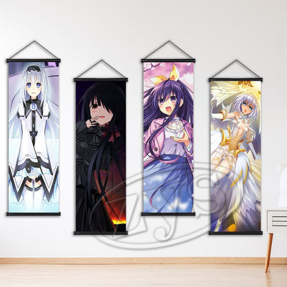 Classic Art Japanese Anime Poster Canvas Date a Live Painting HD Print Wall Home Cudros Hanging Scrolls Mural Bedroom Decoration