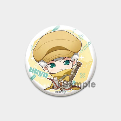 Dr. Stone Cute Enamel Pin Badges Manga Lapel Pins for Backpacks 58mm Round Anime Brooches on Clothes Jewelry Accessories Gifts