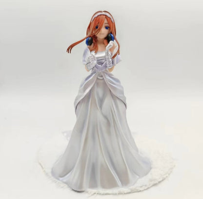 24cm The Quintessential Quintuplets 2 Miku Nakano Wedding Ver. 1/7  PVC Action Figure Collection Model Toy doll Gifts