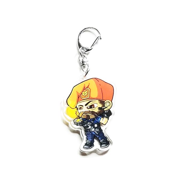 Game Keychain Valorant Sage Killjoy Jett Sova Cypher Man Key Chain for Women Accessories Cute Bag Pendant Key Ring for Fans Gift