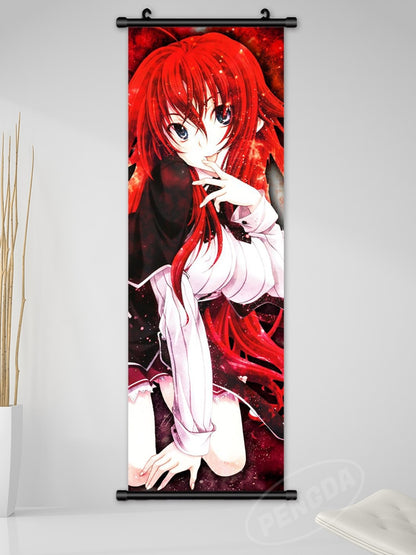 Wall Art Anime Hanging Painting Posters High School DxD Canvas Print Rias Gremory Picture Home Decor Scroll Bedside Background