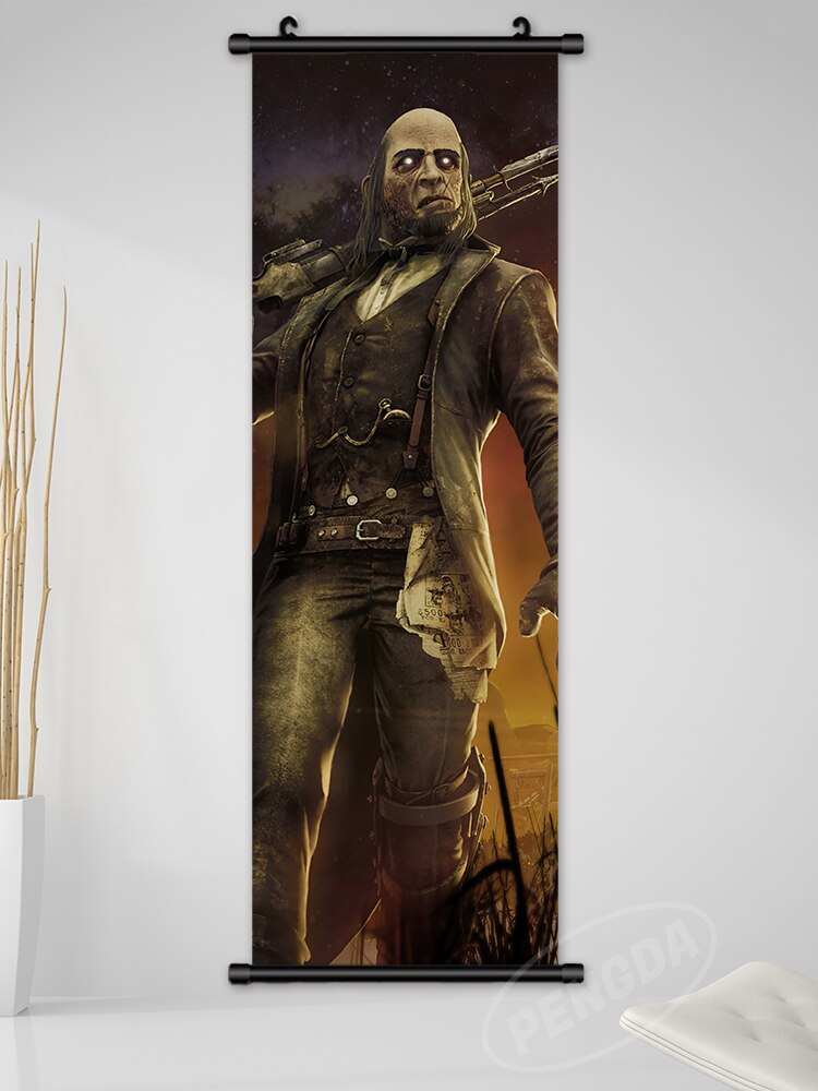 HD Canvas Print Dead By Daylight Wall Art Horror Game Home Decor Hanging The Pig Painting Scroll The Plague Pictures Living Room