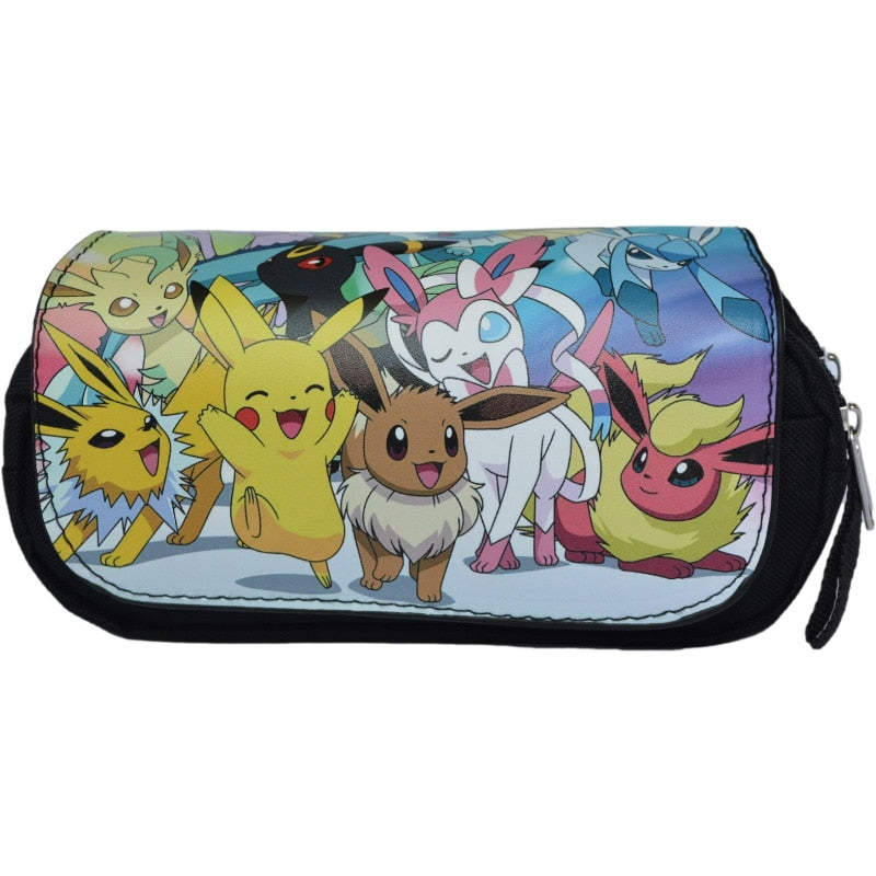 Pokemon Pencil Box Anime cartoon characters Pikachu School Supplies Stationery Schoolbag pencil case Birthday Party Gifts