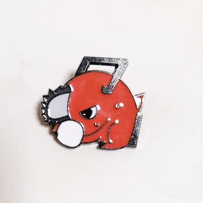 Cute Manga Brooch Chainsaw Man Pochita Enamel Pin Pines Brooches Lapel Pins Japanese Fashion Jewelry Accessories