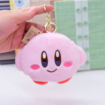 NEW Kawaii Anime Cartoon Star Kirby Plush Cosmetic Bag Cute Pink Plush Portable Storage Bag Coin Purse Girl&amp;Child Holiday Gifts