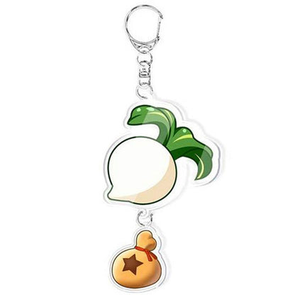 Game Animal Crossing Keychain Cartoon Animal Shaped Acrylic Pendant Keyring Fan Gift