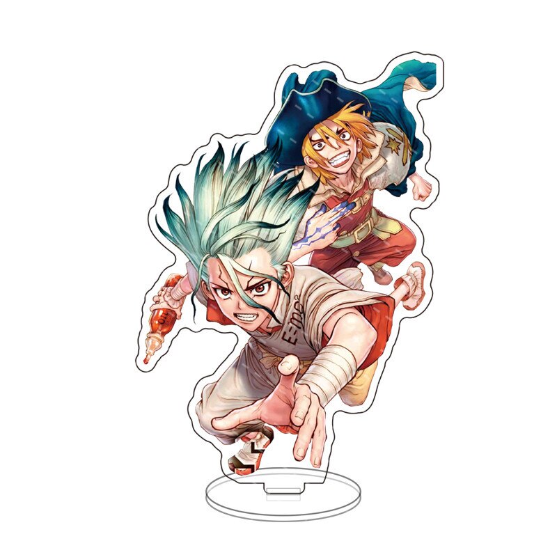 Anime Game Dr. Stone Acrylic Stand Action Figure Toy Ishigami Senkuu PVC Desktop Stand Model Toys Gift Cosply Beauty Collection