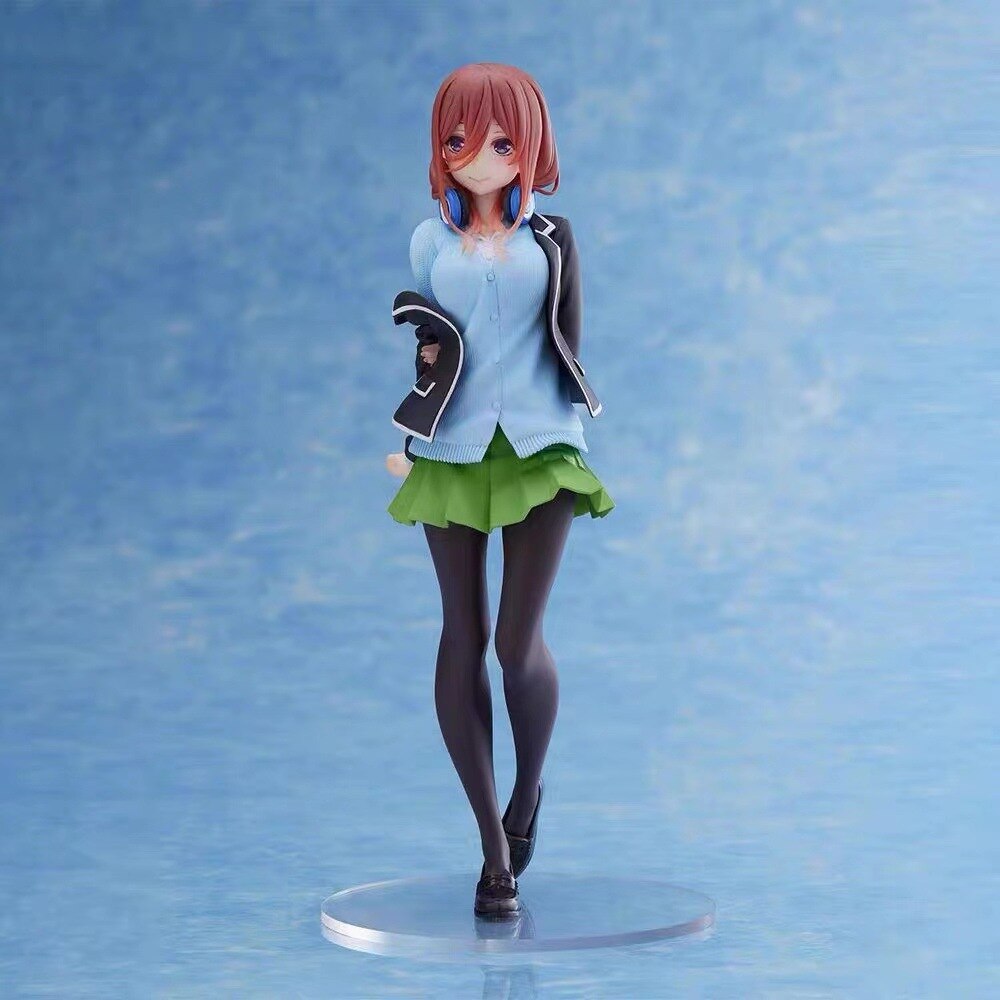 20cm The Quintessential Quintuplets Nakano Miku Anime Figurine Action Figure Toys Doll Christmas Gift With Box