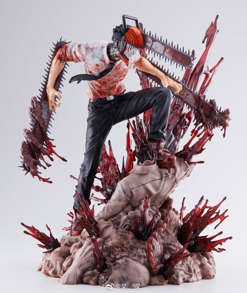 18cm Chainsaw Man Denji Anime Figure Makima Power Action Figure Chainsaw Man Pochita Figurine Adult Collectible Model Doll Toy